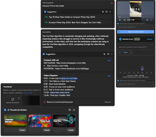 YouTube Studio Upload flow