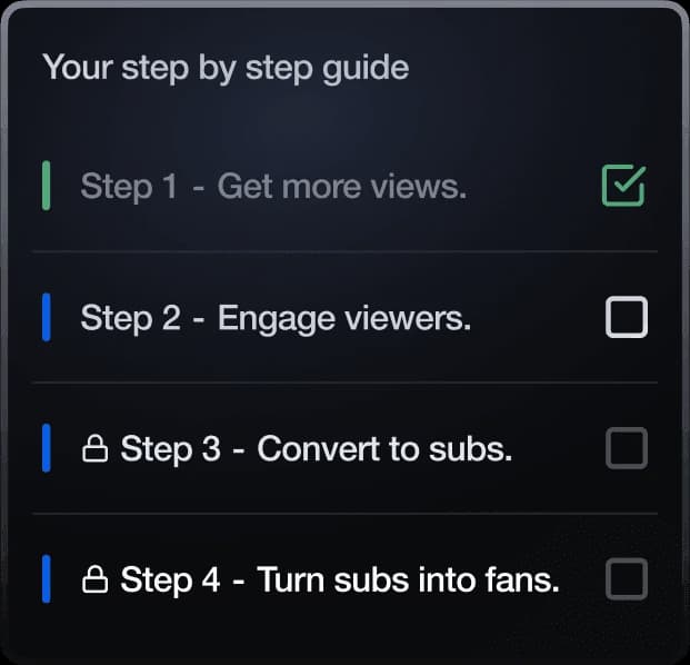 A step-by-step YouTube channel growth plan