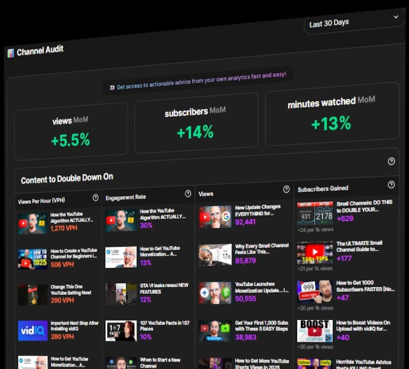 YouTube Channel Audit