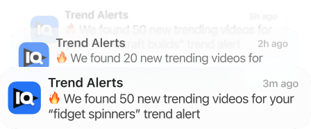Trend alerts for your niche