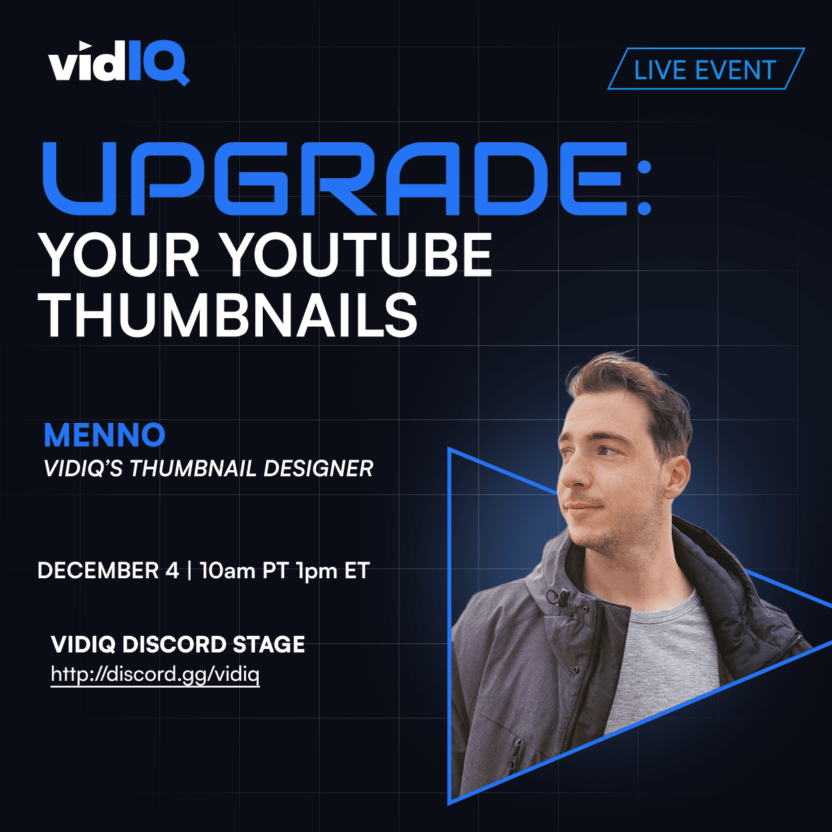 Reviewing Your Thumbnails LIVE with vidIQ’s Thumbnail Designer!