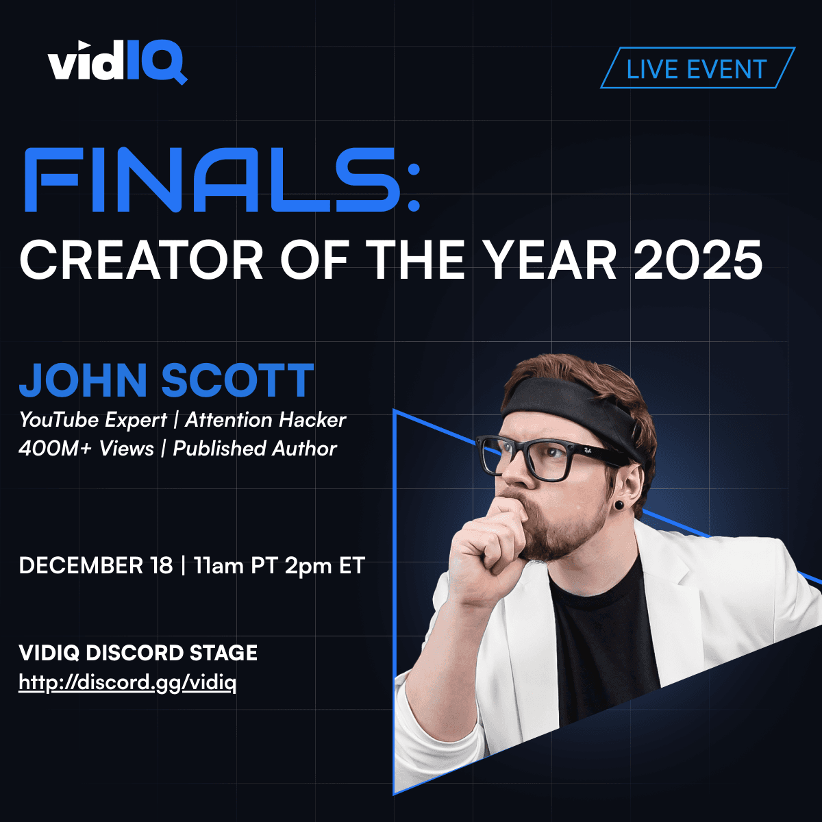 CREATOR OF THE YEAR with John Scott!