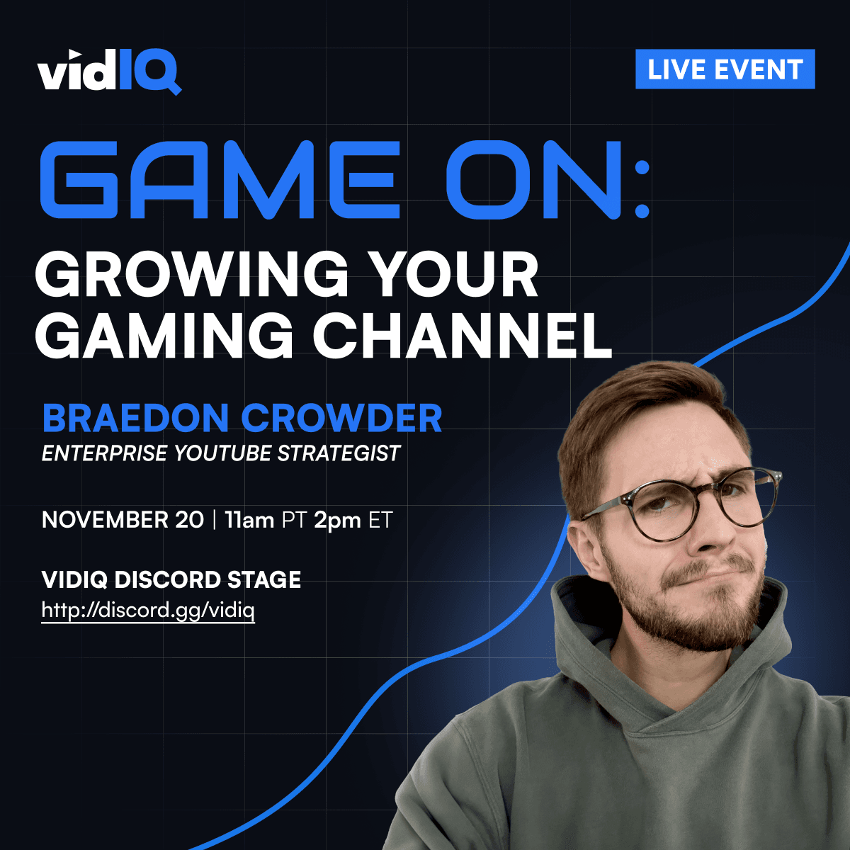 Gaming channel specialist discord stage.