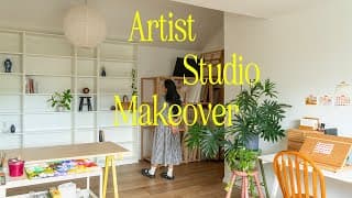Art studio makeover vlog ✶ Ikea building, art storage solution, painting, art museum, desk setup