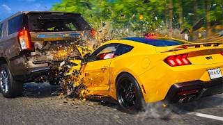BeamNG Drive - Realistic Crashes and Reckless Driving #6